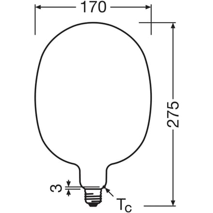 Osram E27 LED Lamp | 7.3W 2700K 220V/240V 827 806Lm | 320° Dimbaar