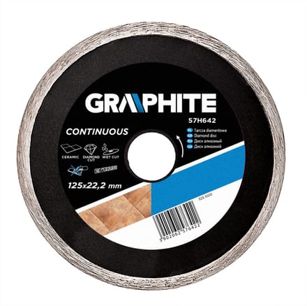 Graphite - Diamentzaagblad - 125mm - Keramiek Snijden - Voorbouwtoepassingen