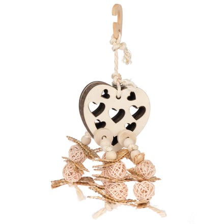 TIAKI snackspeelgoed hart ca. 30x10x9cm voor vogels