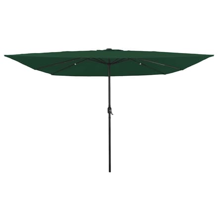 vidaXL - Tuinparasol - Groen - 295 - x - 295 - x - 245 - cm - Polyester - en - Staal
