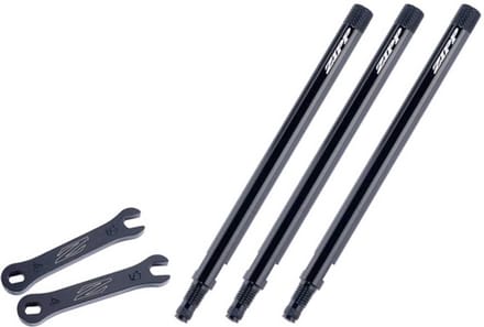ZIPP 1080 aluminium verlengset - Gekarteld ventiel - Zwart - 91 mm