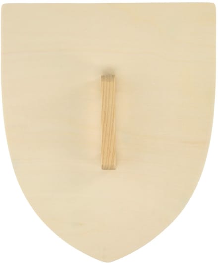 Playwood houten schild ridder speelgoed met handvat voor kinderen.