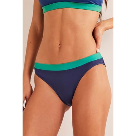 Boden Ithaca Panel Bikini Bottoms Navy, Oceanside Colourblock Maat: 6 | Bikini's Outlet | Dames | Blauw