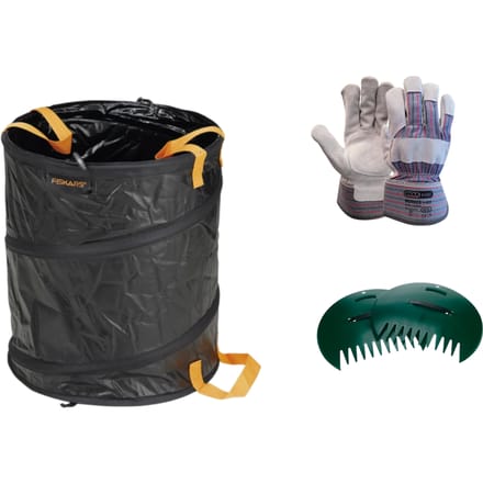 Herfst blad opruimen actie set