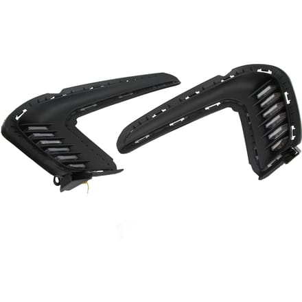1 Paar LED Knipperlicht Dagrijlicht Wit Licht Waterdicht Vervanging voor Hyundai Elantra 2016 2017 2018 black