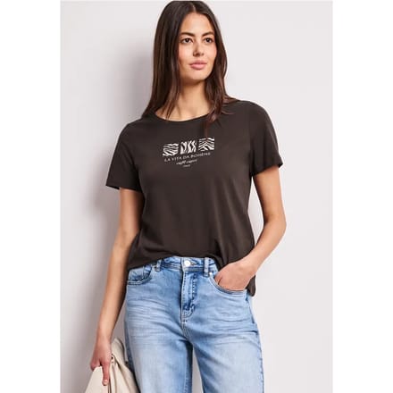 Dames-T-shirt Street One LTD QR Basic