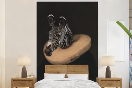 Behang - Fotobehang Oude Meesters - Barok - Zebra - Breedte 145 cm x hoogte 220 cm