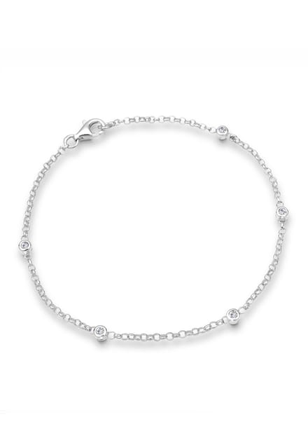 Elli Dames Armband met kristal - 925 Sterling Zilver