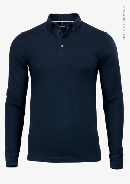 Carlington Men - Navy Nimbus - Polo met lange mouwen - s