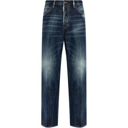 Dsquared2 Be Cool Be Nice Wash Loose Jeans Marineblauw