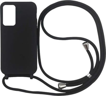 Smartphonica Samsung Galaxy S20 Plus hoesje met koord - Zwart geschikt voor Samsung Galaxy S20 Plus