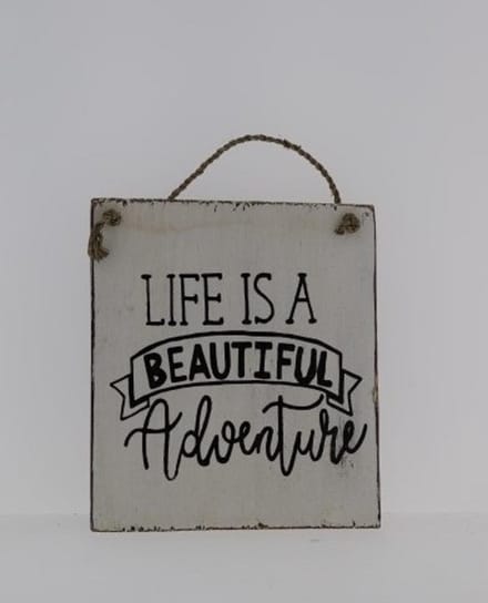 Tekstbord 13x15 cm Life is a Beautiful