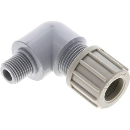 14x12mm & G1/4'' PA L-Vorm Knelfitting Buitendraad 10bar