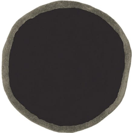 Nanimarquina Aros round vloerkleed - zwart - L Ø 100 cm