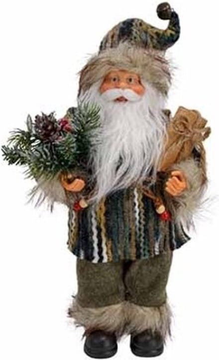 Santa Groen 20x13xh31cm Polyester