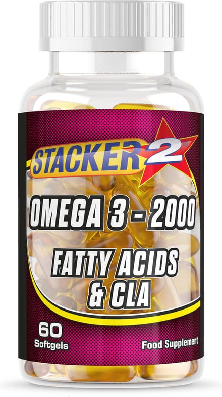 Stacker2 Dexi Omega 3 - 2000 (60) Standard - Vitaminen, mineralen & gezondheid - Vetzuren