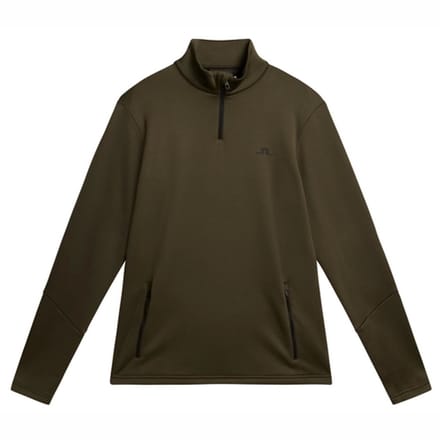 Skipully J.Lindeberg Men Aerial 1/4 Zip Midlayer Forest Green-XL