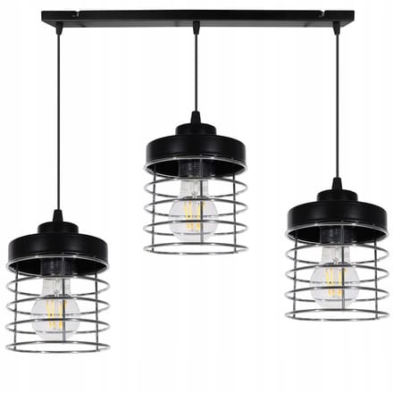 Light Home RASTI – Hanglamp – Plafondlamp – Chroom Dradig – LED – 3-Lichts
