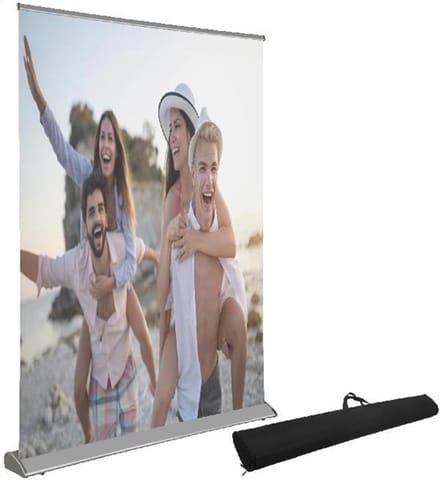 Projectiescherm - Mobiel scherm - Thuisbioscoop creëren - Kreukvrij glasvezel - 120 inch - Mat wit
