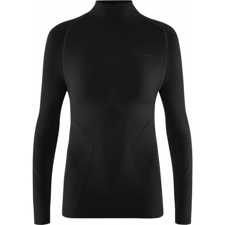FALKE Maximum Warm High Neck sneldrogend functioneel functioneel shirt met lange mouwen dames zwart - maat L