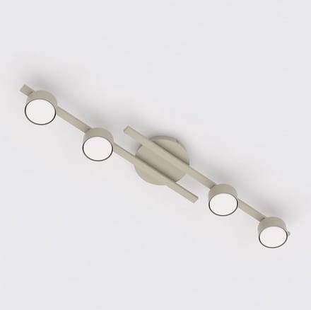 EMIBIG LIGHTING Plafondlamp FRAGMENT, beige, lengte 87 cm, 4-lamps, metaal