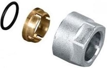 Bonfix Vloerverwarming Adaptor TR91/A - pilaar - knelring en wartel - voor koperen buis 15 - euroconus