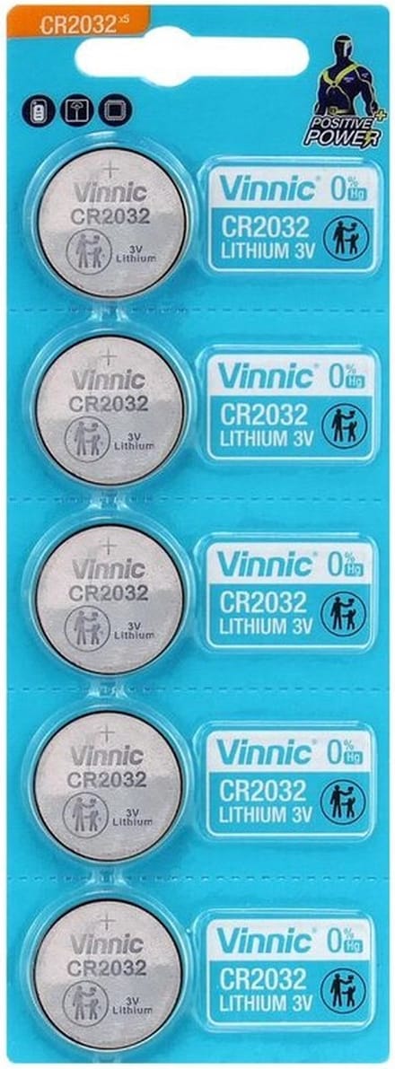 Vinnic CR2032 Lithium Batterijen (5 stuks) 3V