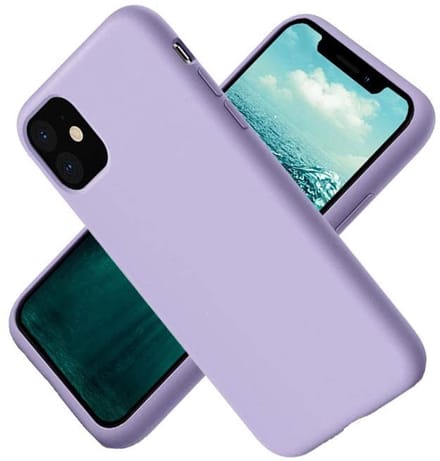 Hoesje Geschikt voor iPhone 12 / 12 Pro - Nano Liquid siliconen Backcover - Lila