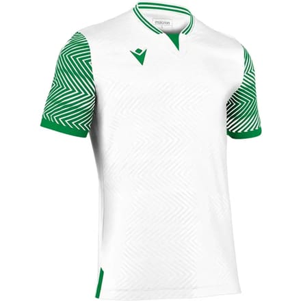 Macron Tureis Shirt Korte Mouw Heren - Wit / Groen | Maat: S