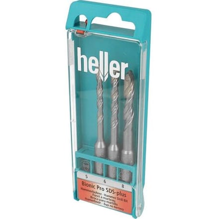 Heller 3 delige Bionic SDS-plus hamerboren set Ø 5/6/8 x 50/110 mm