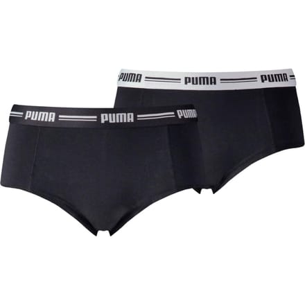 Puma Mini Short 2-Pack, Zwarte Damesonderbroeken XS zwart