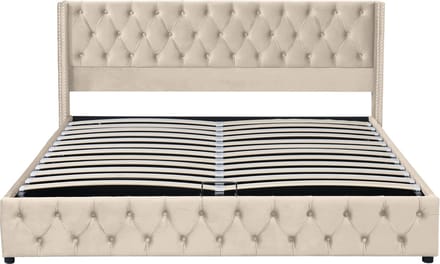 Boxspring - 180x200cm - Fluweel - Opberg