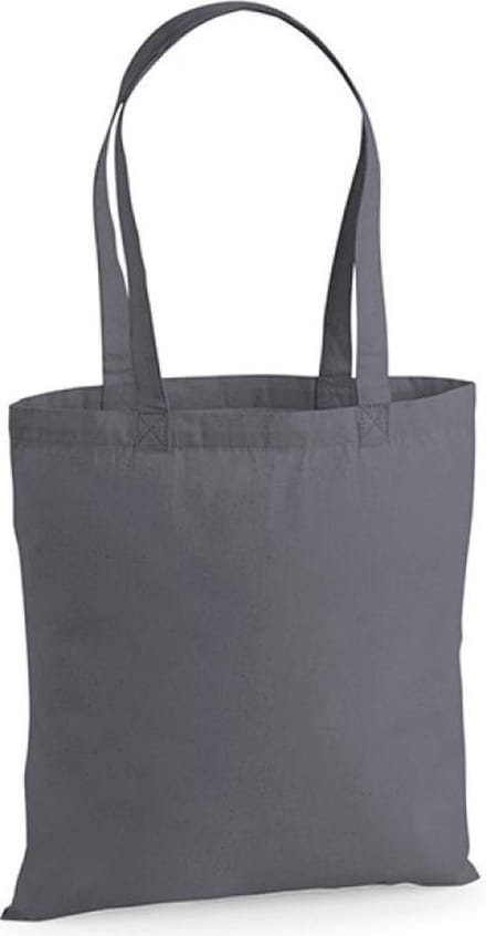 Westford Mill Premium Cotton Bag WM201 - Graphite Grey - 38 x 42 cm