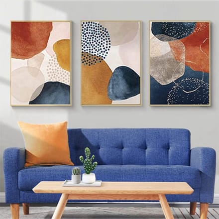 Set van 3 Boheemse Posters - Abstracte Planten en Wanddecoratie