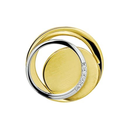 The Jewelry Collection Hanger Diamant 0.03ct H Si - Bicolor Goud