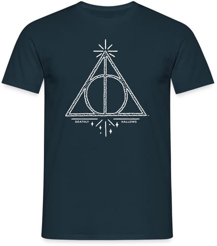 Harry Potter Het dodelijk heilig-logo T-Shirt Heren