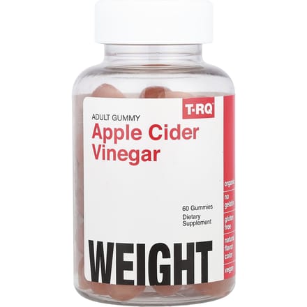T-RQ, gommes à mâcher pour adultes, vinaigre de cidre, 60 gommes
