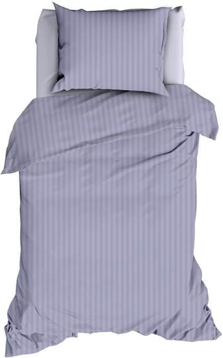 Satin d'Or Satijnstreep Dekbedovertrek - Eenpersoons - 140x200/220 cm - Lilac
