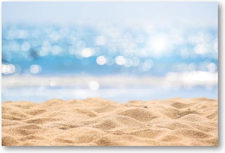Zeegezicht - Abstract Beach / Strand - 90x60 Canvas Liggend - Landschap - Natuur