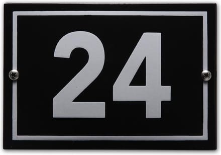 Huisnummer model Phil nr. 24