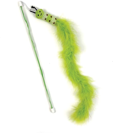 Happy pet tabby patch kattenhengel rups groen 40x7,5 cm