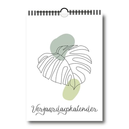 Verjaardagskalender botanical