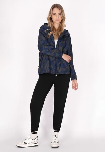 Mymo Oversized anorak Dames Donkergrijze marinecamouflage