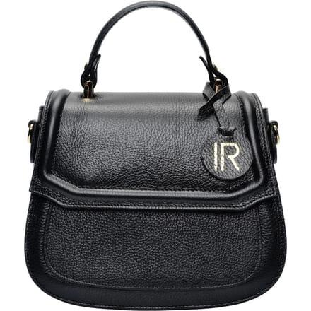 Isabella Rhea Zwart Rundleer Tas