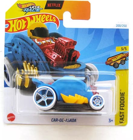 HOT WHEELS CAR DE ASADA 200/250 FAST FOODIE 3/5
