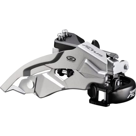 Shimano Altus FD-M370-6 voorderailleur – 3x9-speed – Top Swing – Dual Pull – 66-69° – zwart