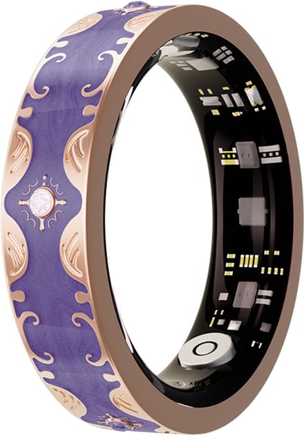 WizBay Premium Select® Bohemian Smart Ring - Glory Purple - Hartslag, Slaap en Zuurstofmeting - Activiteitstracker - Maat 9