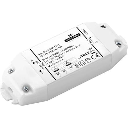 Dehner Elektronik LED-transformator, LED-driver Constante spanning 30 W 1.25 A 24 V/DC Overbelastingsbescherming, Overspanning, Niet dimbaar 1 stuk(s)