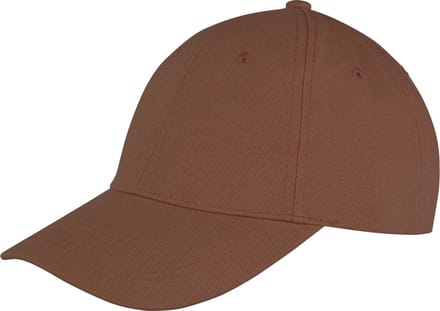Result Memphis Brushed Cotton Low Profile Cap RH81 - Chocolate Brown - One size