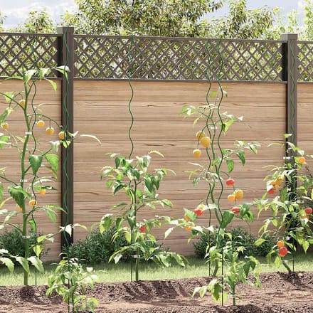 vidaXL - Plantondersteuning - 5 - st - Groen - 170 - x - 0,6 - x - 0,6 - cm - Staal
